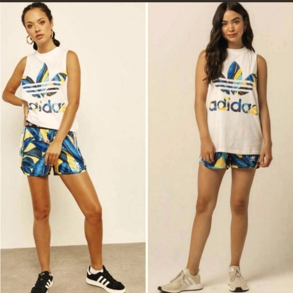 Adidas x Farm Rio Palm Print Shorts